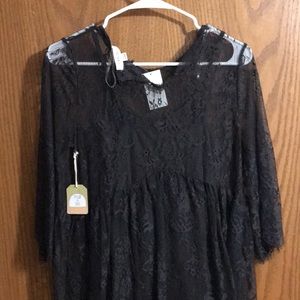 Dark gray/black lace dress- NWO